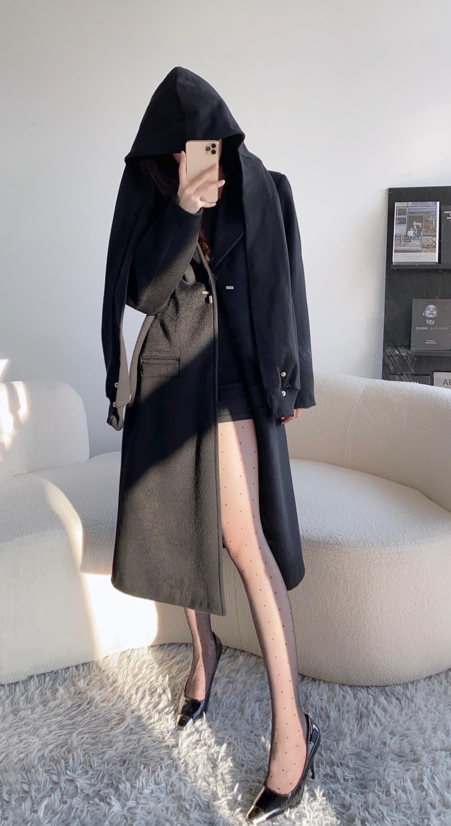 Black anti-snag pantyhose, ultra-thin, sheer, sexy, and slimming stockings