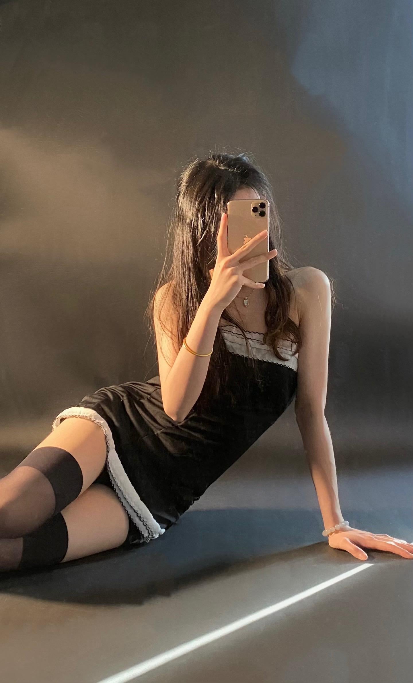 Black high-sheer anti-snagging sexy stockings